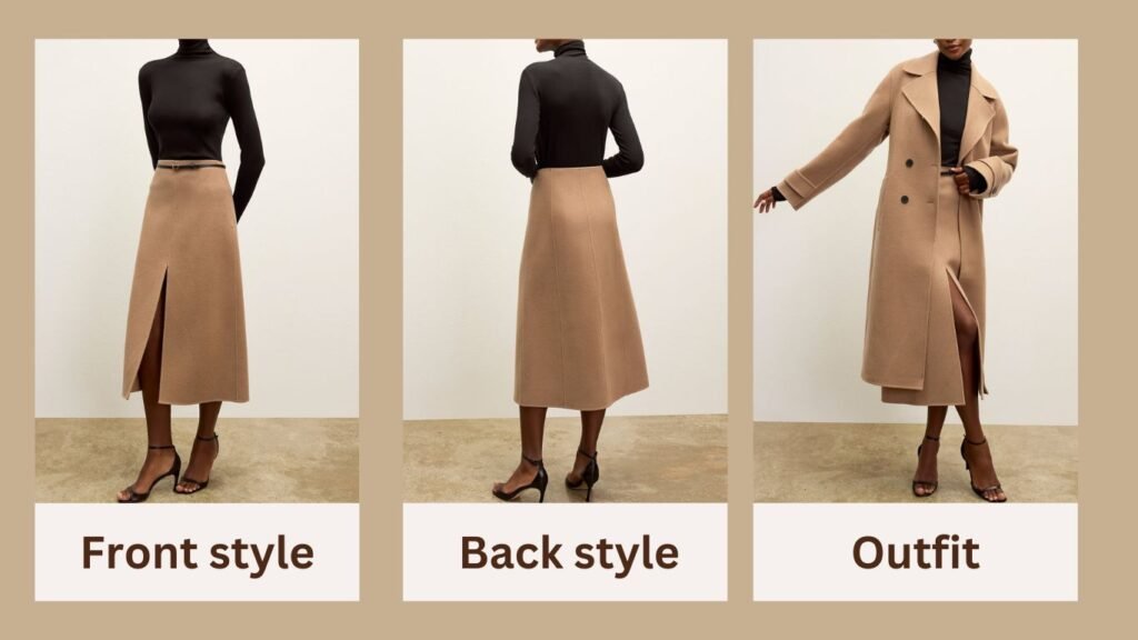 The Kerri Skirt - Double-Face Wool outfits