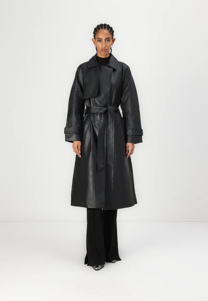 KASTANJE - Trenchcoat - black
