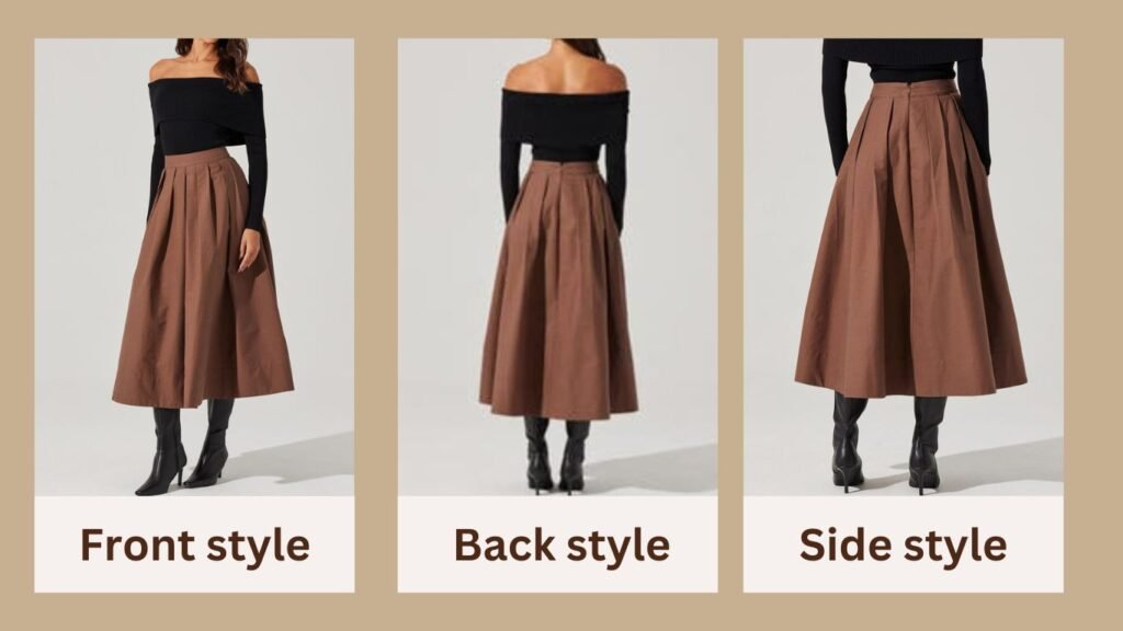 Brown Midi Skirts