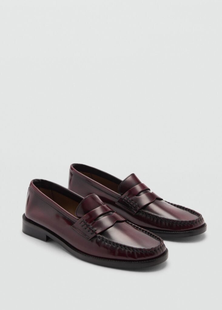 Burgundy Leather loafers