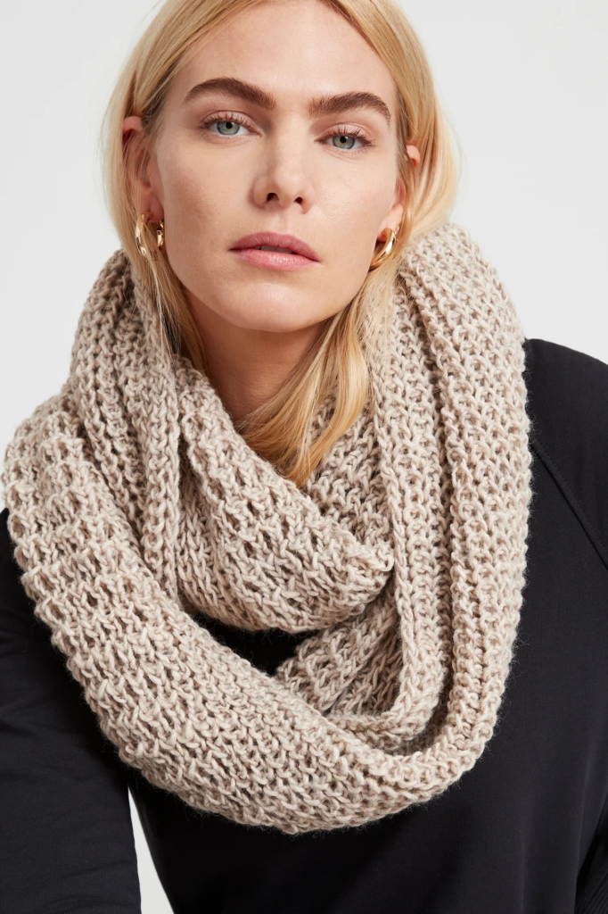 Women chunky knit fashion scarf winter