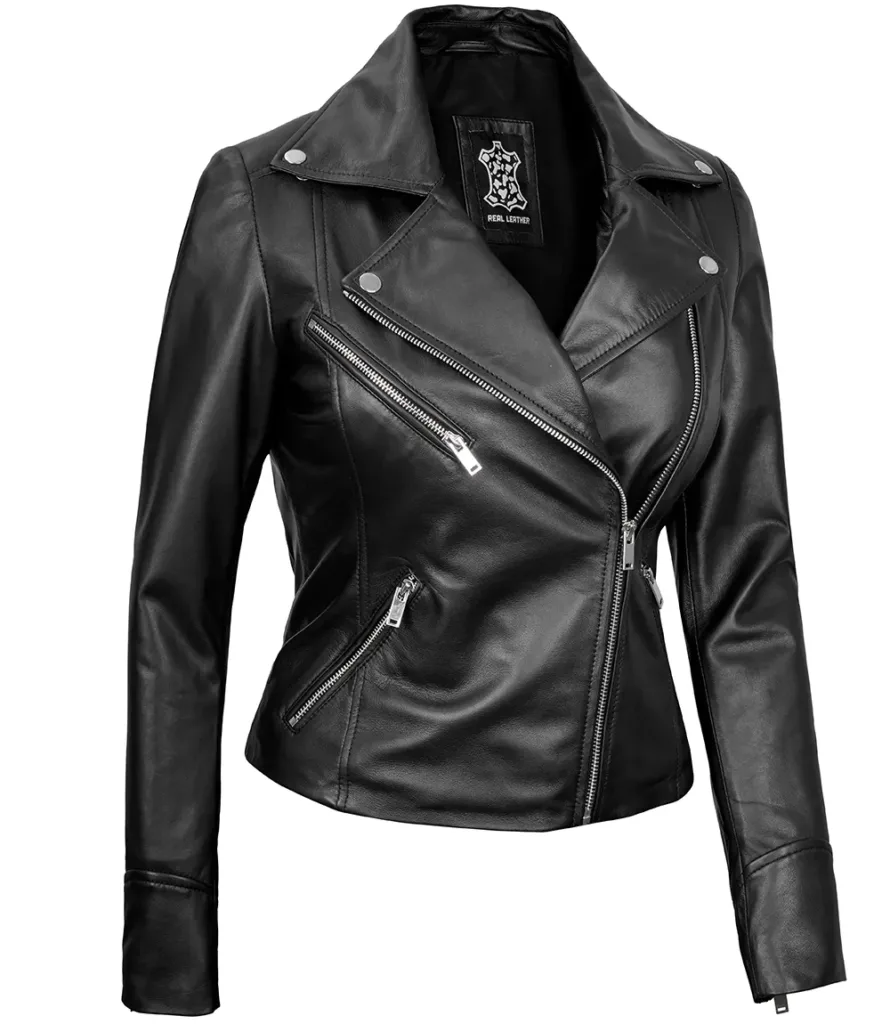 Women leather jacket